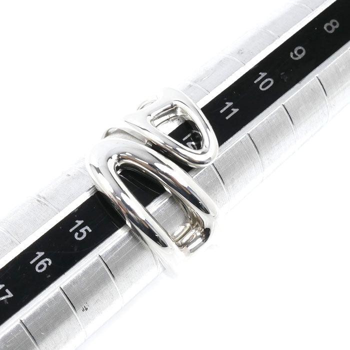 HERMES エルメス シルバー925 シェーヌダンクル パンク リング・指輪 13号 53 7.9g レディース【中古】