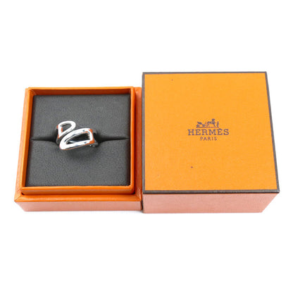 HERMES エルメス シルバー925 シェーヌダンクル パンク リング・指輪 13号 53 7.9g レディース【中古】