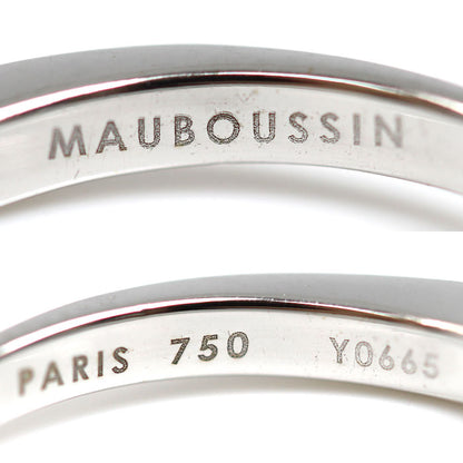 MAUBOUSSIN モーブッサン K18WG ホワイトゴールド リング・指輪 ダイヤモンド 9号 2.9g レディース【中古】【美品】