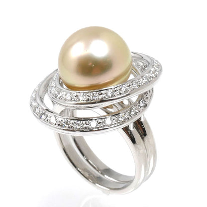 TASAKI タサキ Pt900プラチナ リング・指輪 南洋パール約12.0mm ダイヤモンド0.60ct 10号 17.9g レディース【中古】【美品】
