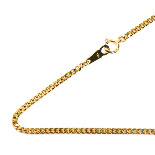 K18YG イエローゴールド ネックレス 喜平2面カット 10.2g 45cm ユニセックス【中古】