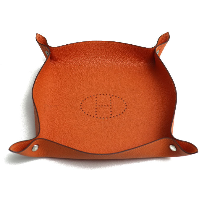 HERMES エルメス ヴィド・ポッシュ ミーズ・エ・ルランス Hエヴリン レザートレイ オレンジ ポティロン H400060M 5F ユニセックス □K刻印【中古】