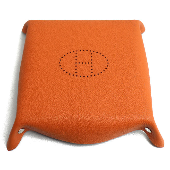 HERMES エルメス ヴィド・ポッシュ ミーズ・エ・ルランス Hエヴリン レザートレイ オレンジ ポティロン H400060M 5F ユニセックス □K刻印【中古】