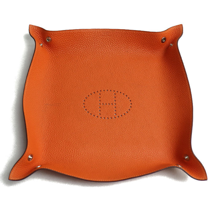 HERMES エルメス ヴィド・ポッシュ ミーズ・エ・ルランス Hエヴリン レザートレイ オレンジ ポティロン H400060M 5F ユニセックス □K刻印【中古】