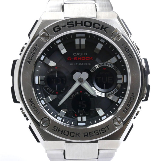 CASIO カシオ G-SHOCK G-STEEL 電波 腕時計 ソーラー GST-W110D-1AJF メンズ【中古】