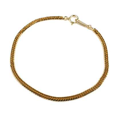 K18YG イエローゴールド ブレスレット 喜平6面Wカット 3.6g 17cm ユニセックス【中古】