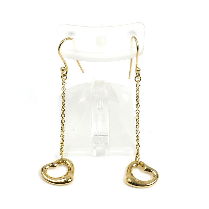 TIFFANY&Co. ティファニー K18YG イエローゴールド オープンハート ピアス 74237150 2.9g レディース【中古】【美品】