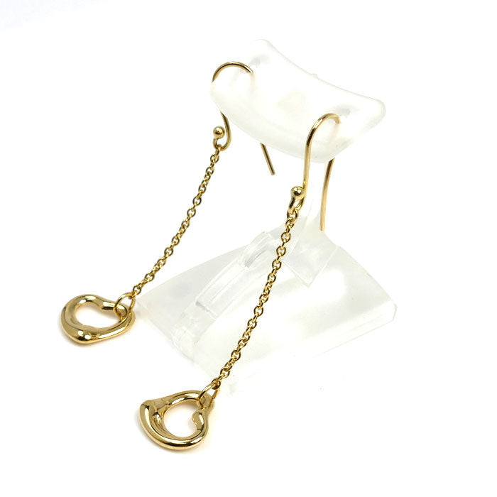 TIFFANY&Co. ティファニー K18YG イエローゴールド オープンハート ピアス 74237150 2.9g レディース【中古】【美品】