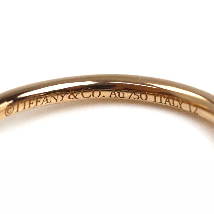 TIFFANY&Co. ティファニー K18PG ピンクゴールド ノット リング・指輪 ダイヤモンド 12号 2.9g レディース【中古】【美品】