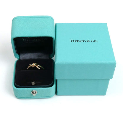 TIFFANY&Co. ティファニー K18PG ピンクゴールド ノット リング・指輪 ダイヤモンド 12号 2.9g レディース【中古】【美品】