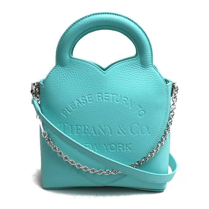 TIFFANY&Co. ティファニー リターン トゥ ティファニー 2Wayショルダーバッグ グリーン レディース【中古】【美品】