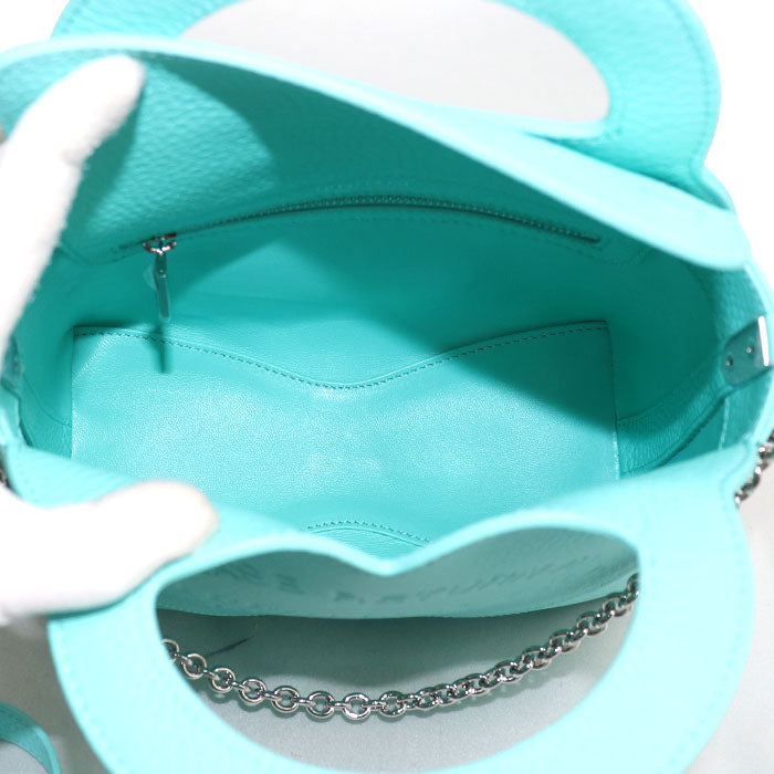TIFFANY&Co. ティファニー リターン トゥ ティファニー 2Wayショルダーバッグ グリーン レディース【中古】【美品】