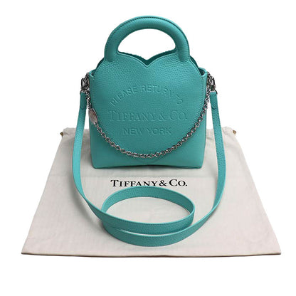 TIFFANY&Co. ティファニー リターン トゥ ティファニー 2Wayショルダーバッグ グリーン レディース【中古】【美品】
