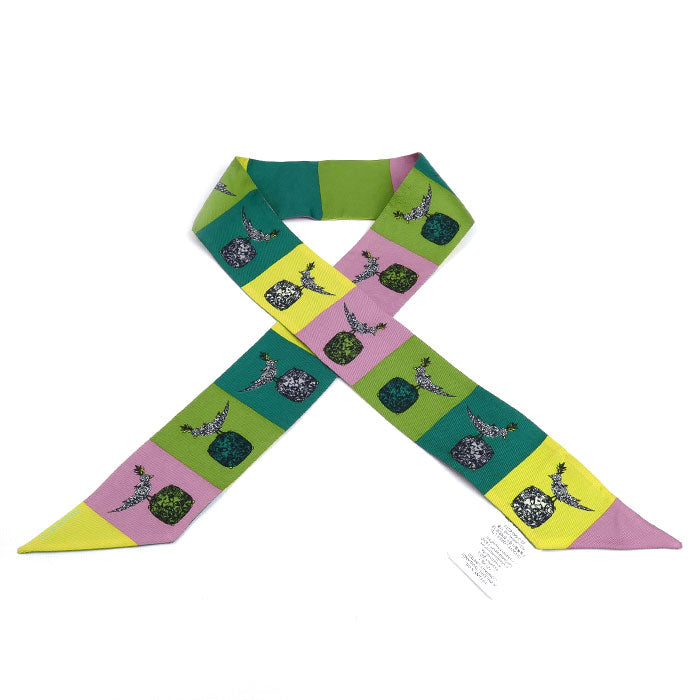 TIFFANY&Co. ティファニー バード オン ア ロック リボン スカーフ マルチカラー 72020936 レディース【中古】