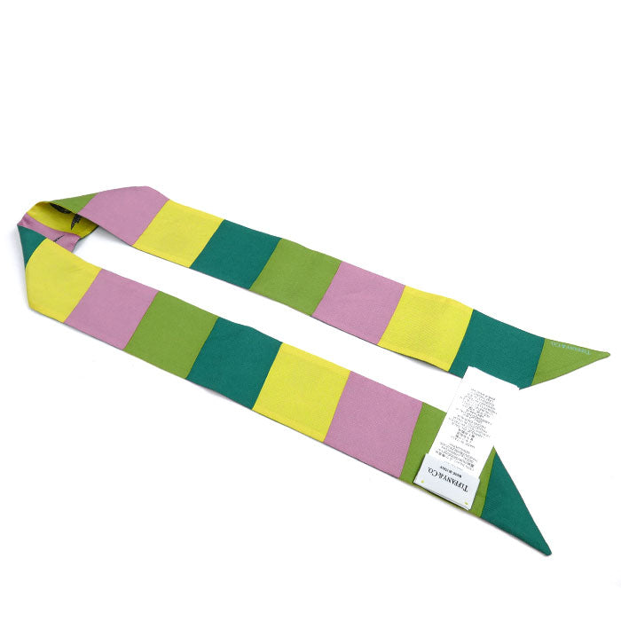 TIFFANY&Co. ティファニー バード オン ア ロック リボン スカーフ マルチカラー 72020936 レディース【中古】