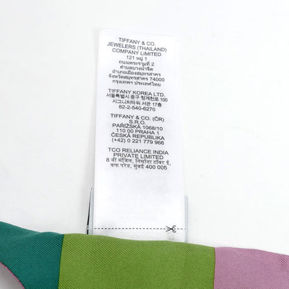 TIFFANY&Co. ティファニー バード オン ア ロック リボン スカーフ マルチカラー 72020936 レディース【中古】