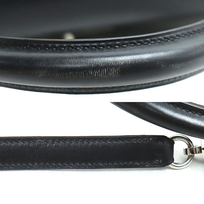 HERMES エルメス ケリー３２ 2Wayショルダーバッグ ブラック 外縫い □D刻印 ボックスカーフ レディース【中古】