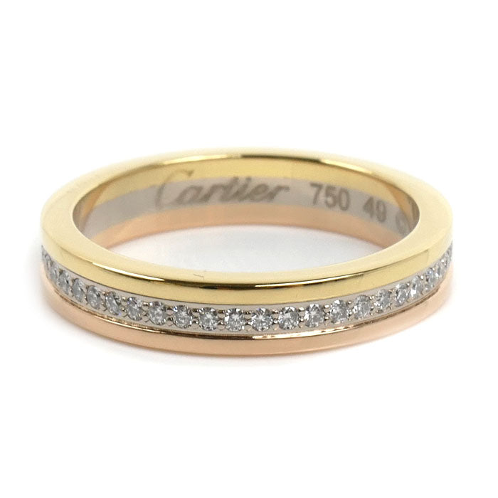 CARTIER カルティエ K18YG/WG/PG ヴァンドーム ルイ カルティエ リング・指輪 B4052949 ダイヤモンド 9号 49 4.2g レディース【中古】【美品】