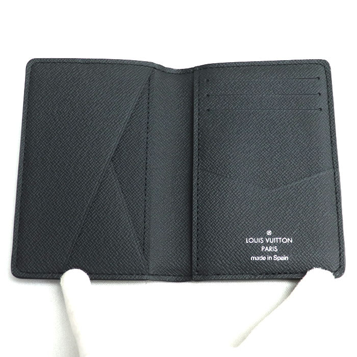 LOUIS VUITTON ルイ・ヴィトン オーガナイザー･ドゥ ポッシュ カードケース ダミエ･グラフィット ブラック N63143 IC メンズ【中古】【極美品】