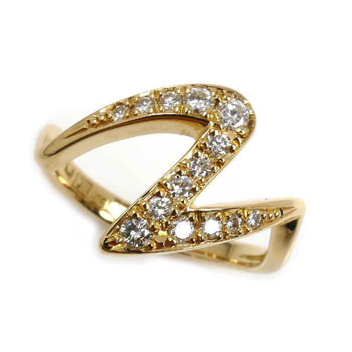 NINA RICCI ニナリッチ K18YG イエローゴールド リング・指輪 ダイヤモンド 12号 3.8g レディース【中古】【美品】
