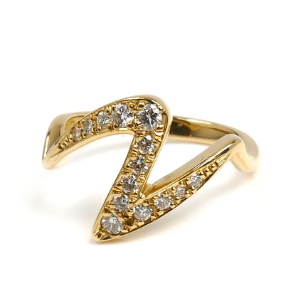 NINA RICCI ニナリッチ K18YG イエローゴールド リング・指輪 ダイヤモンド 12号 3.8g レディース【中古】【美品】