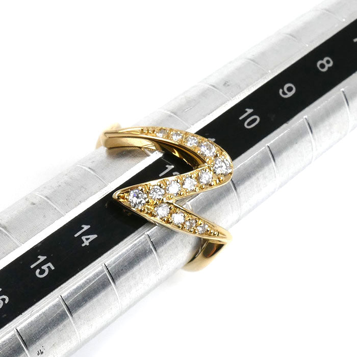 NINA RICCI ニナリッチ K18YG イエローゴールド リング・指輪 ダイヤモンド 12号 3.8g レディース【中古】【美品】