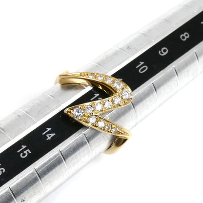 NINA RICCI ニナリッチ K18YG イエローゴールド リング・指輪 ダイヤモンド 12号 3.8g レディース【中古】【美品】