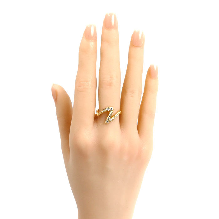 NINA RICCI ニナリッチ K18YG イエローゴールド リング・指輪 ダイヤモンド 12号 3.8g レディース【中古】【美品】