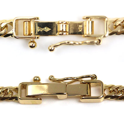 K18YG イエローゴールド ネックレス 喜平6面Wカット 20.2g 50cm ユニセックス【中古】