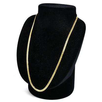 K18YG イエローゴールド ネックレス 喜平6面Wカット 20.2g 50cm ユニセックス【中古】