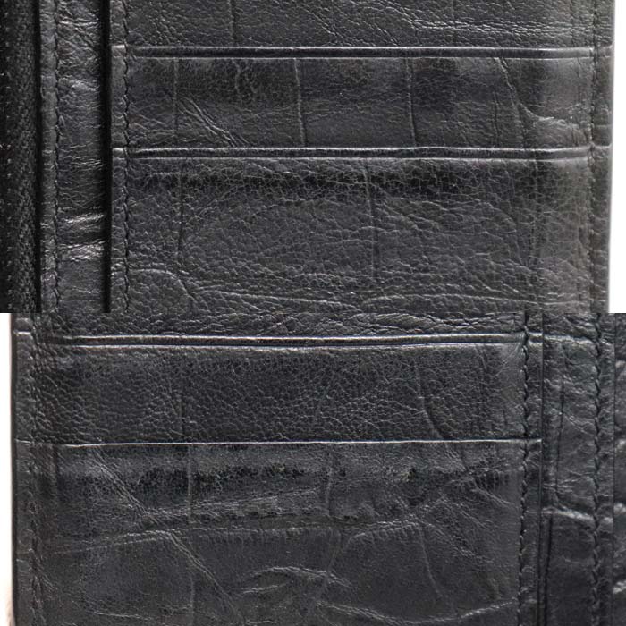 SAINT LAURENT サンローラン モノグラム コンチネンタルウォレット 長財布 ブラック 529981 メンズ【中古】