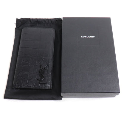 SAINT LAURENT サンローラン モノグラム コンチネンタルウォレット 長財布 ブラック 529981 メンズ【中古】