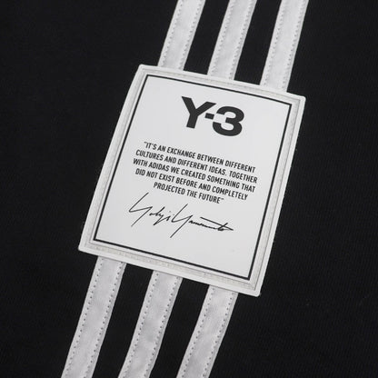 Yohji Yamamoto ヨウジヤマモト Y-3 3STP TERRY HOODIE パーカー ブラック H16340 
L/G メンズ【中古】