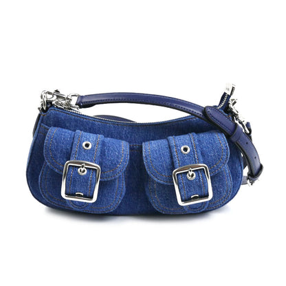 COACH コーチ アシュトン 2Wayショルダーバッグ ブルー CAK44 SV/IN アウトレット レディース【中古】【極美品】