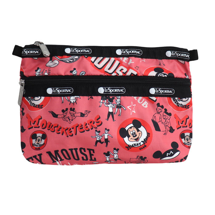 LeSportsac レスポートサック LeSportsac×Disney コスメティック ポーチ レッド レディース【中古】