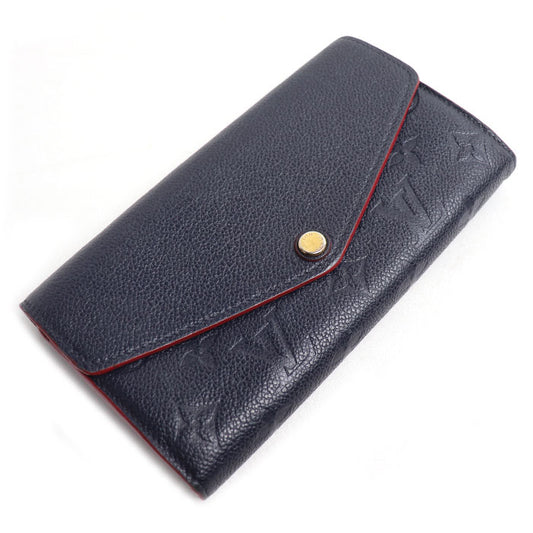 LOUIS VUITTON ルイ・ヴィトン ポルトフォイユ サラ 長財布 モノグラム アンプラント マリーヌ/ルージュ M62125 CA3260 レディース【中古】