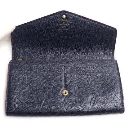 LOUIS VUITTON ルイ・ヴィトン ポルトフォイユ サラ 長財布 モノグラム アンプラント マリーヌ/ルージュ M62125 CA3260 レディース【中古】
