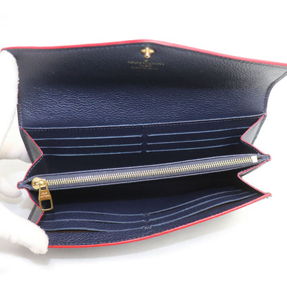 LOUIS VUITTON ルイ・ヴィトン ポルトフォイユ サラ 長財布 モノグラム アンプラント マリーヌ/ルージュ M62125 CA3260 レディース【中古】