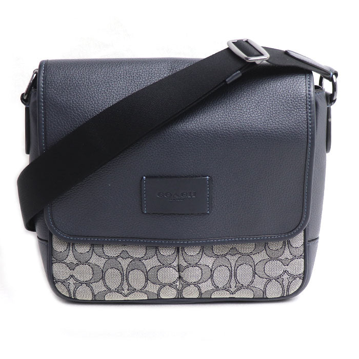 COACH コーチ スプリント マップ バッグ 25 ショルダーバッグ ネイビー/ミッドナイト CE534 QBV41 アウトレット メンズ【中古】
