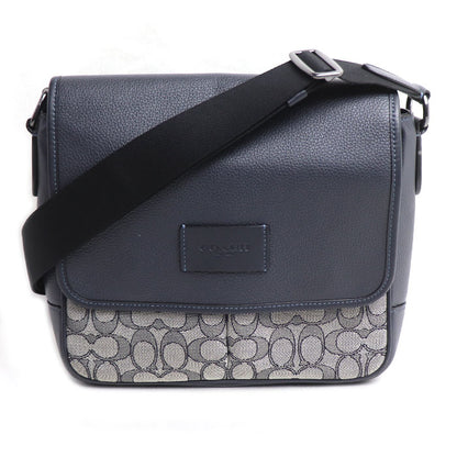 COACH コーチ スプリント マップ バッグ 25 ショルダーバッグ ネイビー/ミッドナイト CE534 QBV41 アウトレット メンズ【中古】