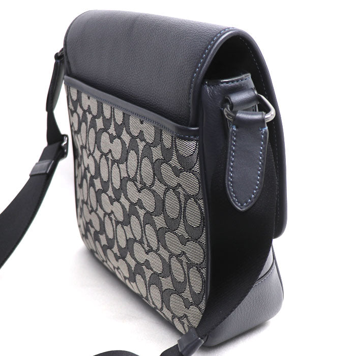 COACH コーチ スプリント マップ バッグ 25 ショルダーバッグ ネイビー/ミッドナイト CE534 QBV41 アウトレット メンズ【中古】