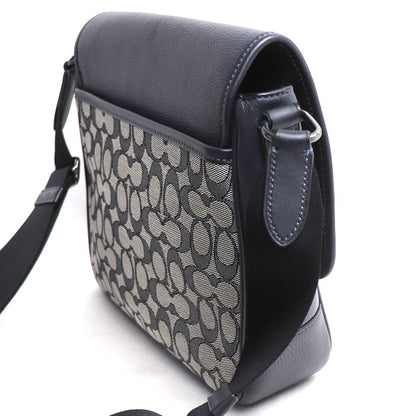 COACH コーチ スプリント マップ バッグ 25 ショルダーバッグ ネイビー/ミッドナイト CE534 QBV41 アウトレット メンズ【中古】