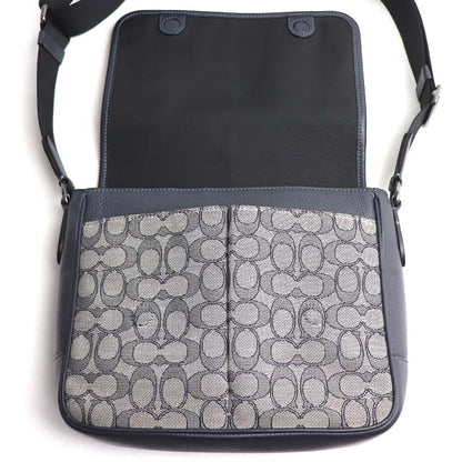 COACH コーチ スプリント マップ バッグ 25 ショルダーバッグ ネイビー/ミッドナイト CE534 QBV41 アウトレット メンズ【中古】