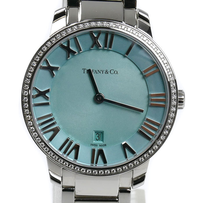 TIFFANY&Co. ティファニー アトラス 2ハンド 31mm ダイヤベゼル 腕時計 電池式 63452858 レディース【中古】