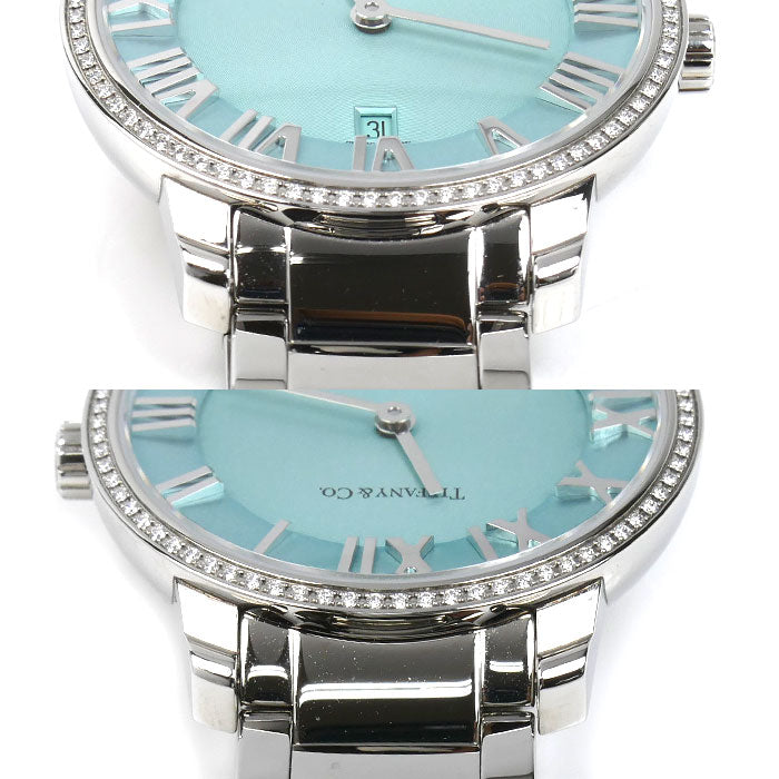 TIFFANY&Co. ティファニー アトラス 2ハンド 31mm ダイヤベゼル 腕時計 電池式 63452858 レディース【中古】