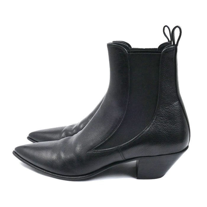 SAINT LAURENT サンローラン サイドゴアブーツ ブーツ ブラック 685837 0ZZ00 1000 
41 メンズ【中古】