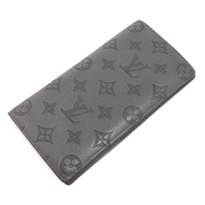 LOUIS VUITTON ルイ・ヴィトン ポルトフォイユ・ブラザ 長財布 モノグラムシャドウ グレー M81335 RFID メンズ【中古】