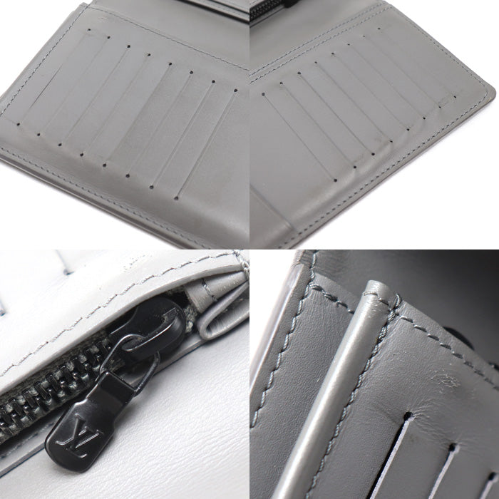 LOUIS VUITTON ルイ・ヴィトン ポルトフォイユ・ブラザ 長財布 モノグラムシャドウ グレー M81335 RFID メンズ【中古】