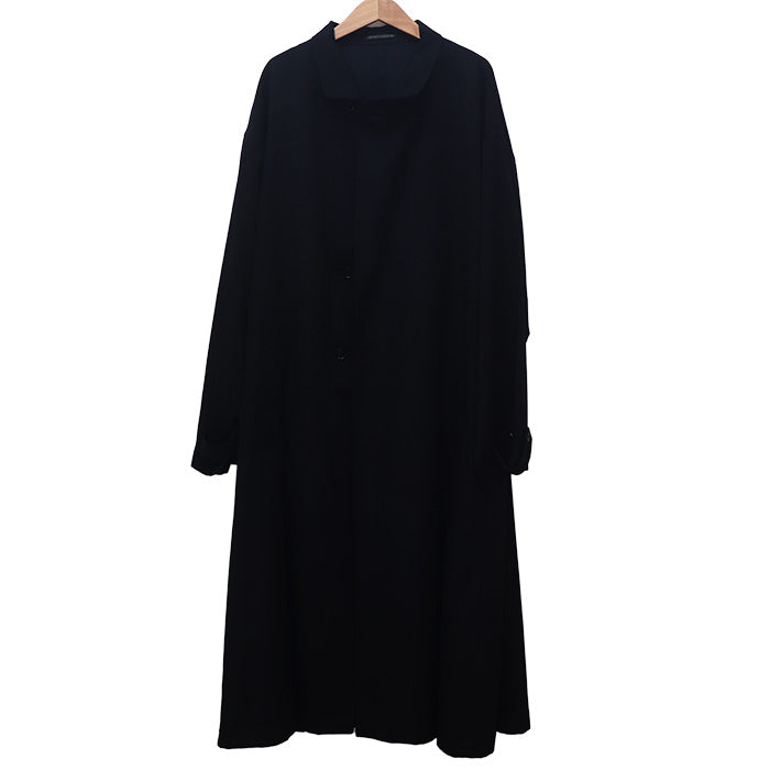 Yohji Yamamoto ヨウジヤマモト シワギャバ レインロングコート トレンチコート ブラック HK-C15-100 
3 メンズ【中古】