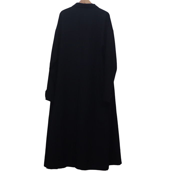 Yohji Yamamoto ヨウジヤマモト シワギャバ レインロングコート トレンチコート ブラック HK-C15-100 
3 メンズ【中古】